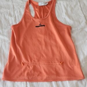 Adidas By Stella Mccartney Vibrant Orange Athletic Tank S